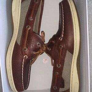 Sperry Brown and Tan Leather Loafers